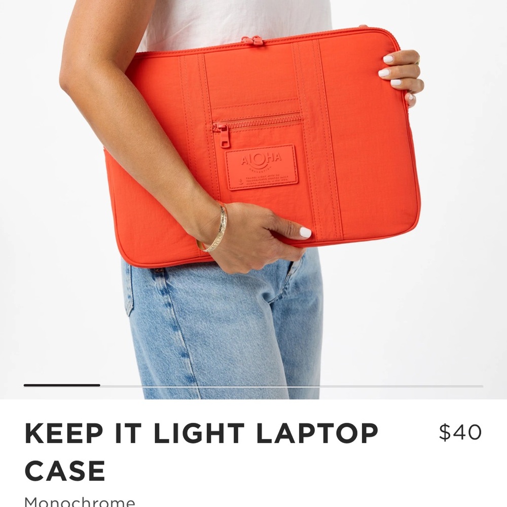 ALOHAS Bold Red Laptop Case Brand New With Tags